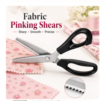 stainless steel zig-zag scissors with serrated teeth perfect for diy crafts ✂