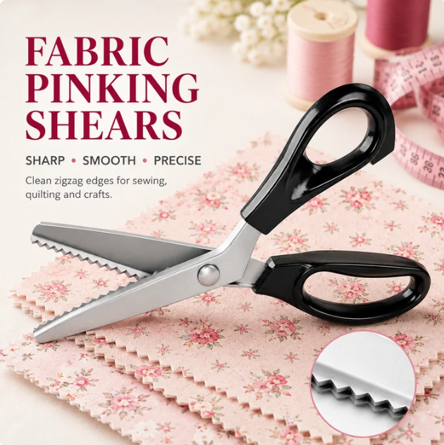 stainless steel zig-zag scissors with serrated teeth perfect for diy crafts ✂