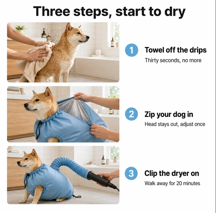 Deiteer Pet Drying Bag